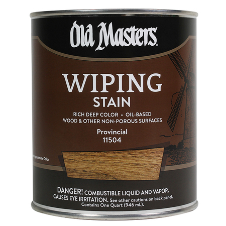 OLD MASTERS 1 Qt Provincial Oil-Based Wiping Stain 11504